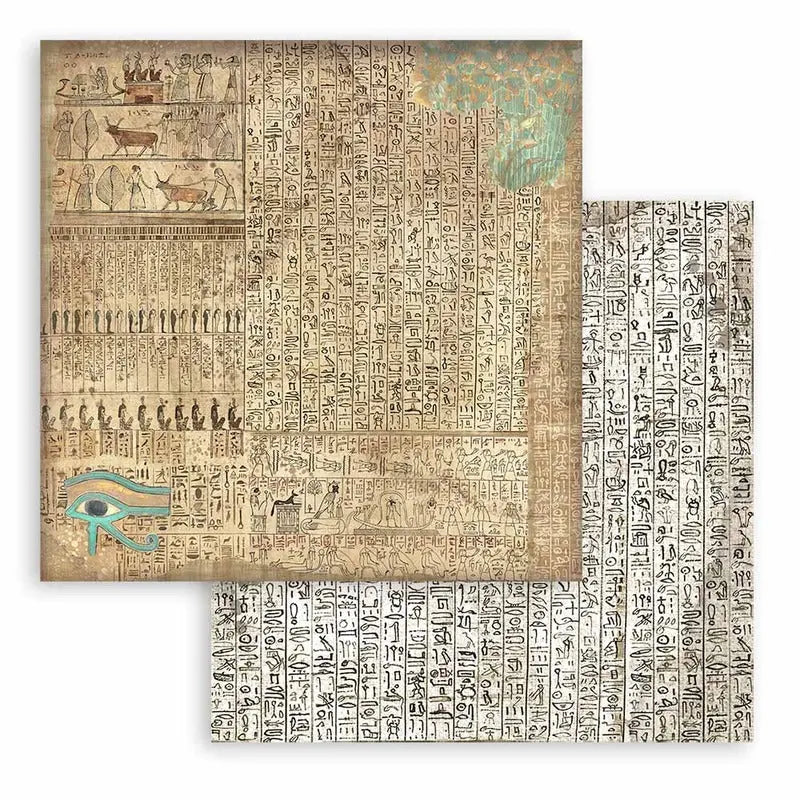 Stamperia - 8x8 Paper Pack - Fortune Backgrounds Land of Pharaohs