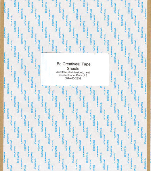 Be Creative Tape Sheets packaging with text and brand name.