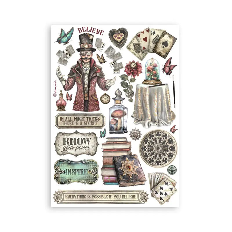 Stamperia - Washi Pad - Master Of Magic - Image #7