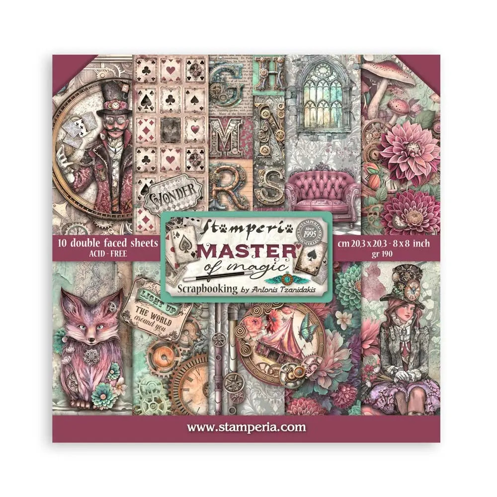 Stamperia - 8x8 Paper Pack - Master Of Magic - Image #1