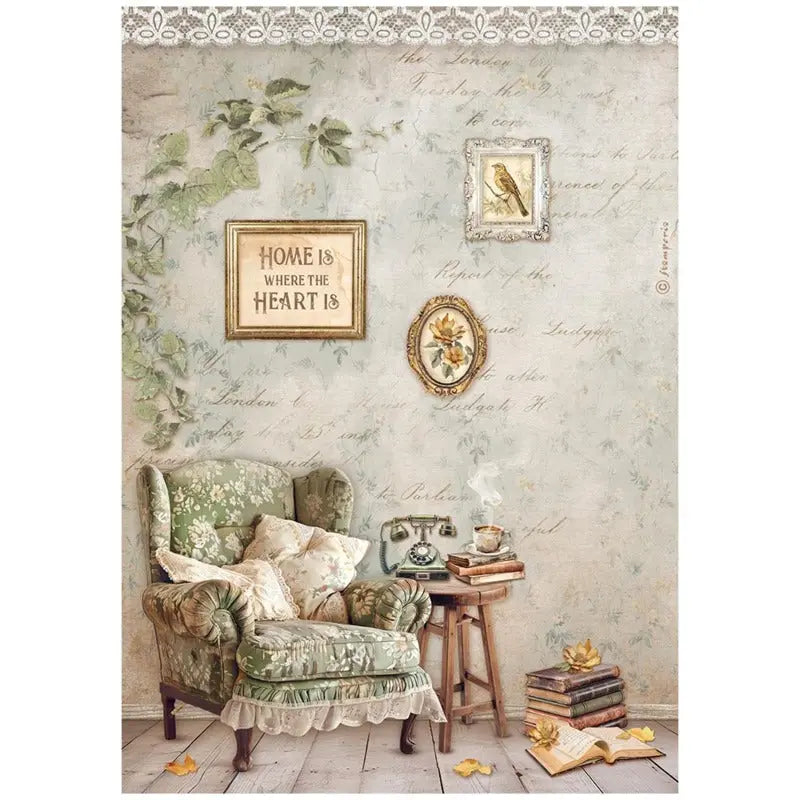 Stamperia - Rice Paper Selection 6 sheets - Golden Harmony - Image #5