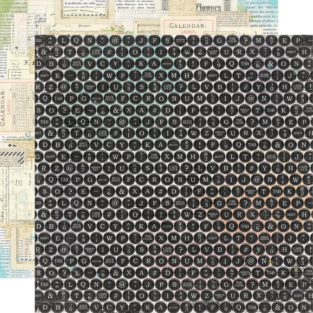 Simple Stories - 12x12 Patterned Paper, Simple Vintage Life in Bloom - My Favorite