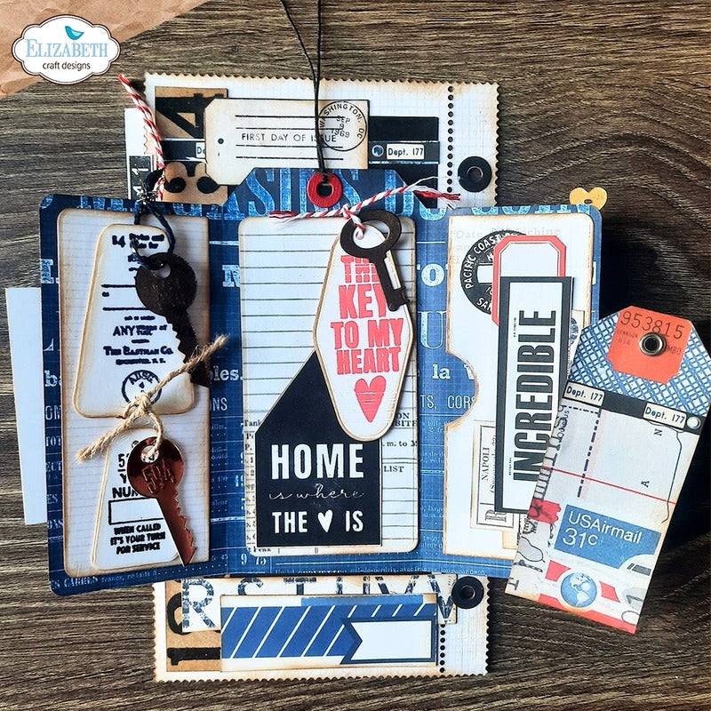 Elizabeth Craft Designs - Die - Pocket Page Fillers 1 Full Size Postage Stamps