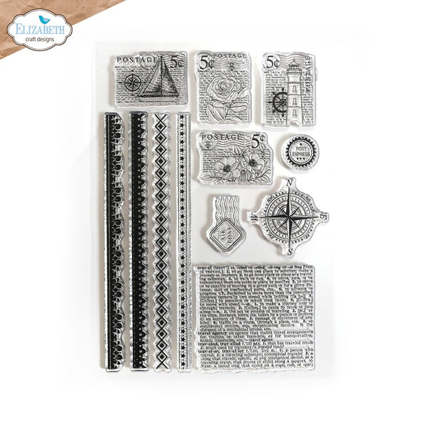 Elizabeth Craft Designs - Clear Stamp - Travel & Postage