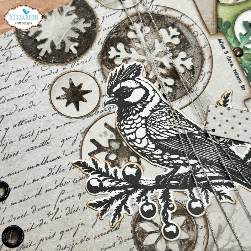 Elizabeth Craft Designs - Clear Stamp & Die - Xmas From The Past 1
