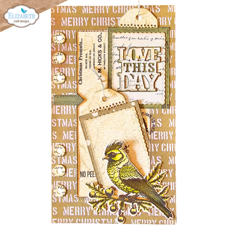 Elizabeth Craft Designs - Clear Stamp & Die - Xmas From The Past 1