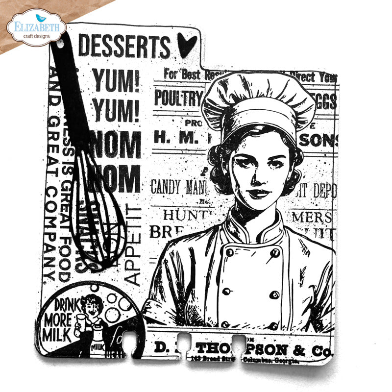 Elizabeth Craft Designs - Stamp & Die Set - Let's Cook