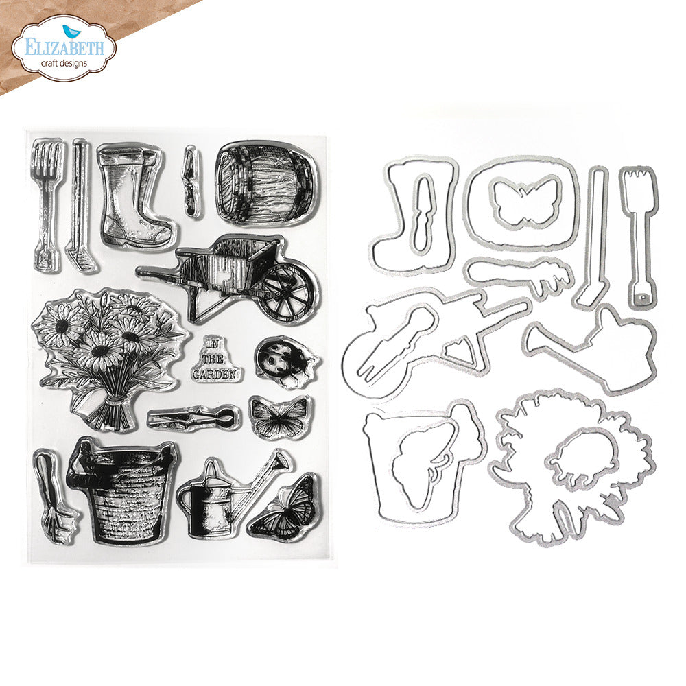 Elizabeth Craft Designs - Garden of Love Stamp & Die Set