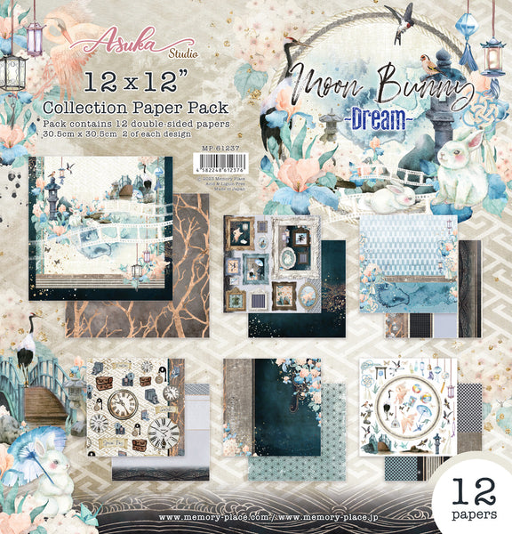 Asuka Studio - 12x12 Collection Paper Pack - Moon Bunny Dream