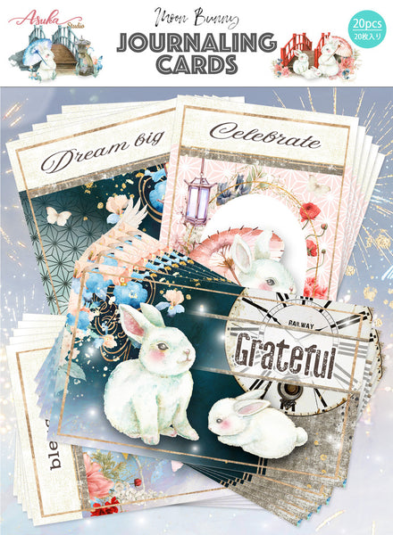 Asuka Studio - Journaling Cards - Moon Bunny