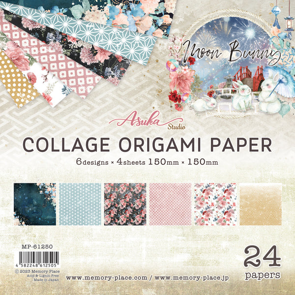 Asuka Studio - Collage Origami Paper - Moon Bunny Dream