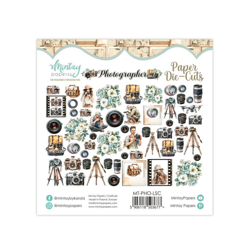 Mintay Papers - Paper Die Cuts - Photographer (60pc)