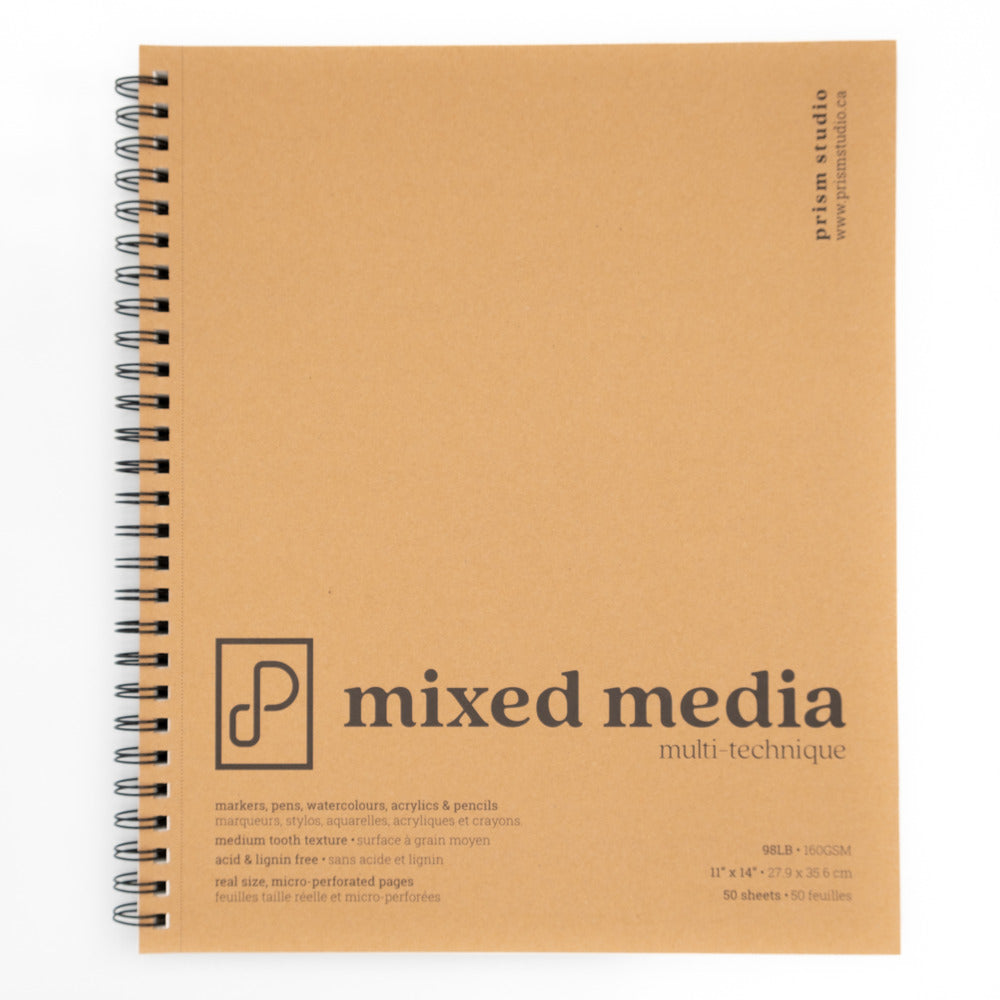 Prism Studio - Mixed Media Paper Pad, 11" X 14"