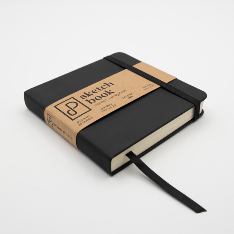 Prism Studio - Sketch Book 12cm x 12cm - Tuxedo Black
