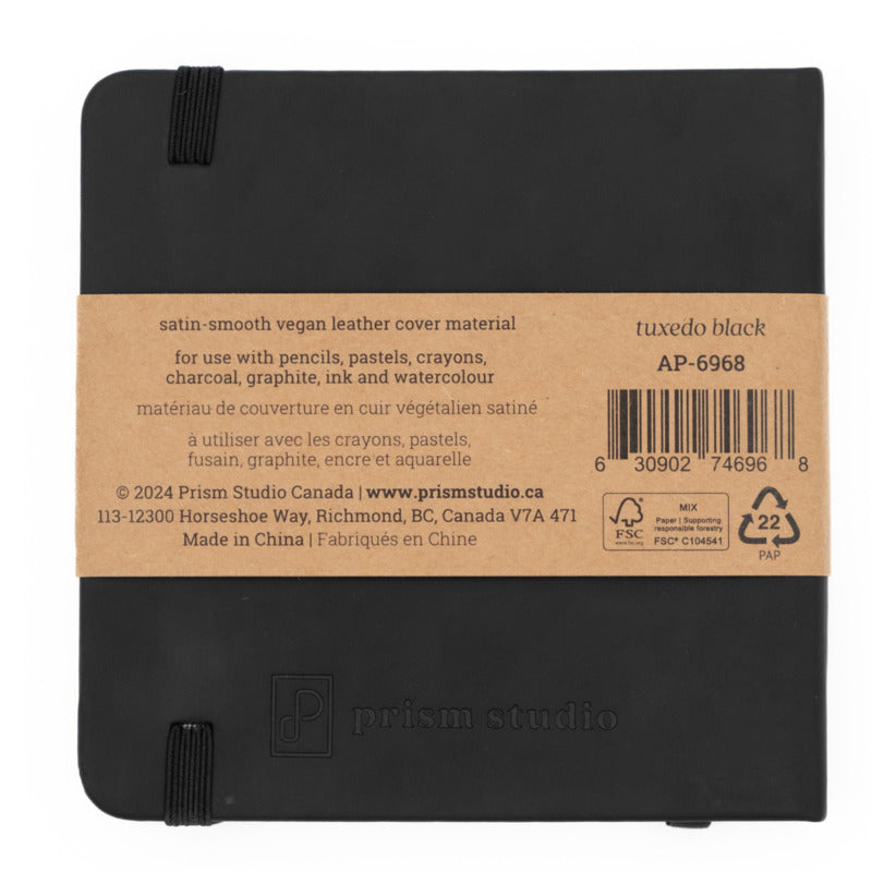 Prism Studio - Sketch Book 12cm x 12cm - Tuxedo Black