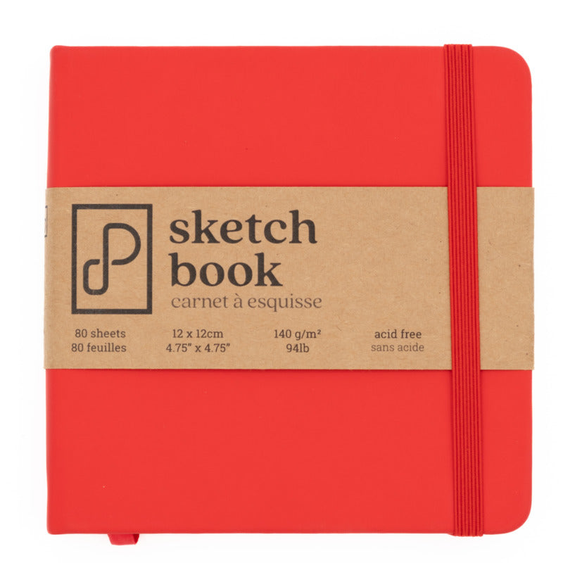 Prism Studio Sketch Book 12cm x 12cm Fiesta Red | Urbanscrapbook