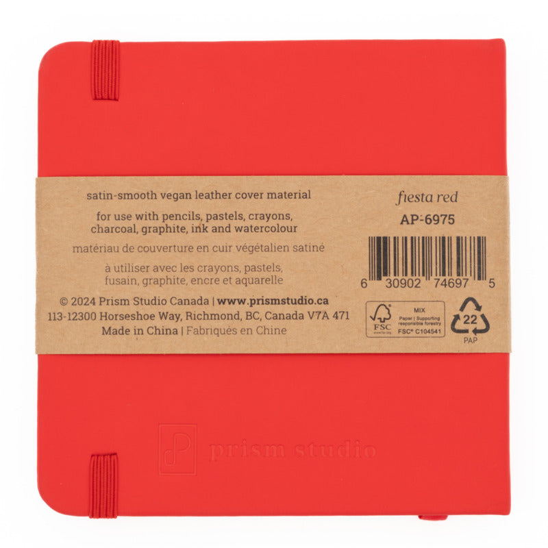 Prism Studio - Sketch Book 12cm x 12cm - Fiesta Red