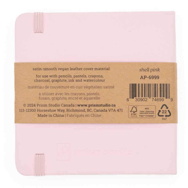 Prism Studio - Sketch Book 12cm x 12cm - Shell Pink