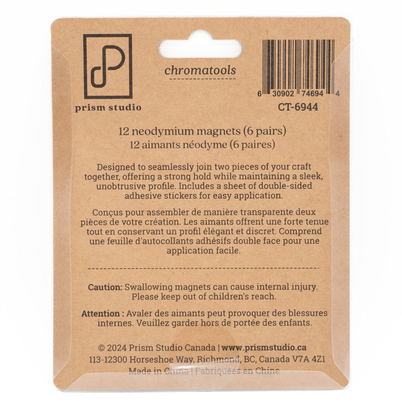 Prism Studio - Chromatools - Disc Magnets, Large (12pc)