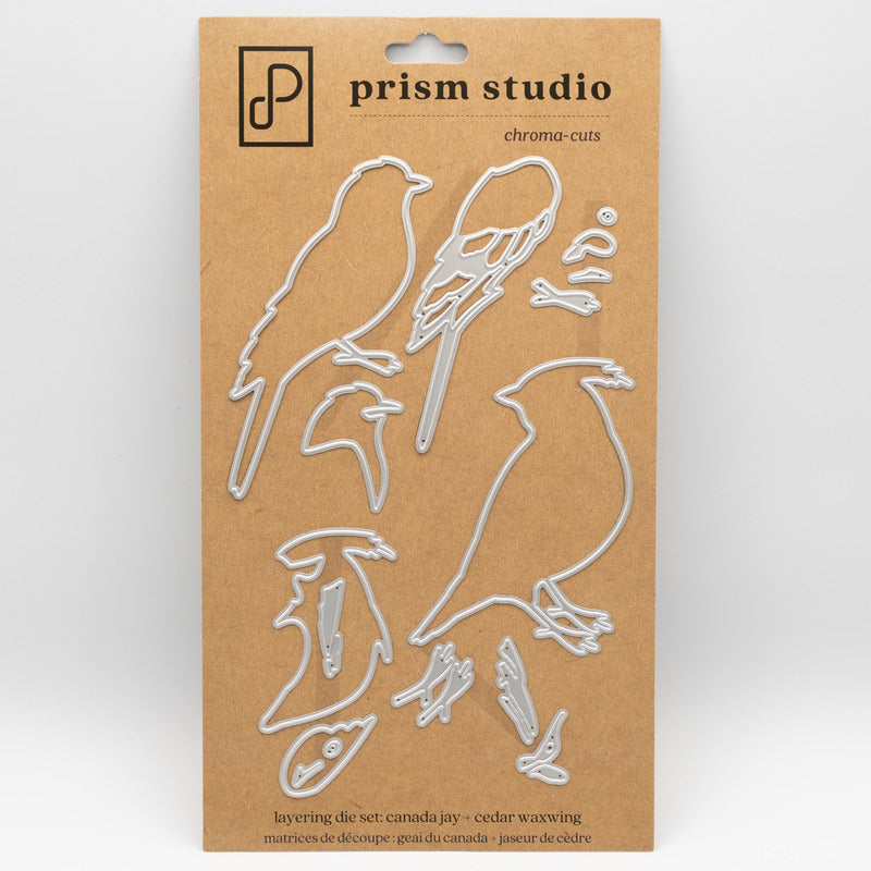 Prism Studio - Chroma-cuts - Layering Die - Canada Jay + Cedar Waxwing