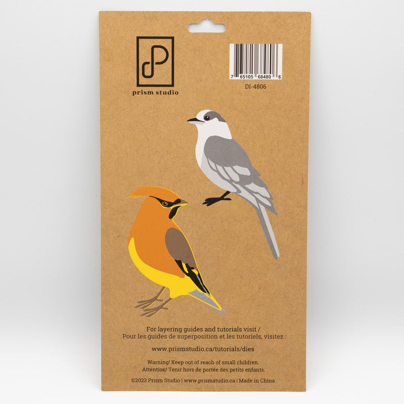 Prism Studio - Chroma-cuts - Layering Die - Canada Jay + Cedar Waxwing