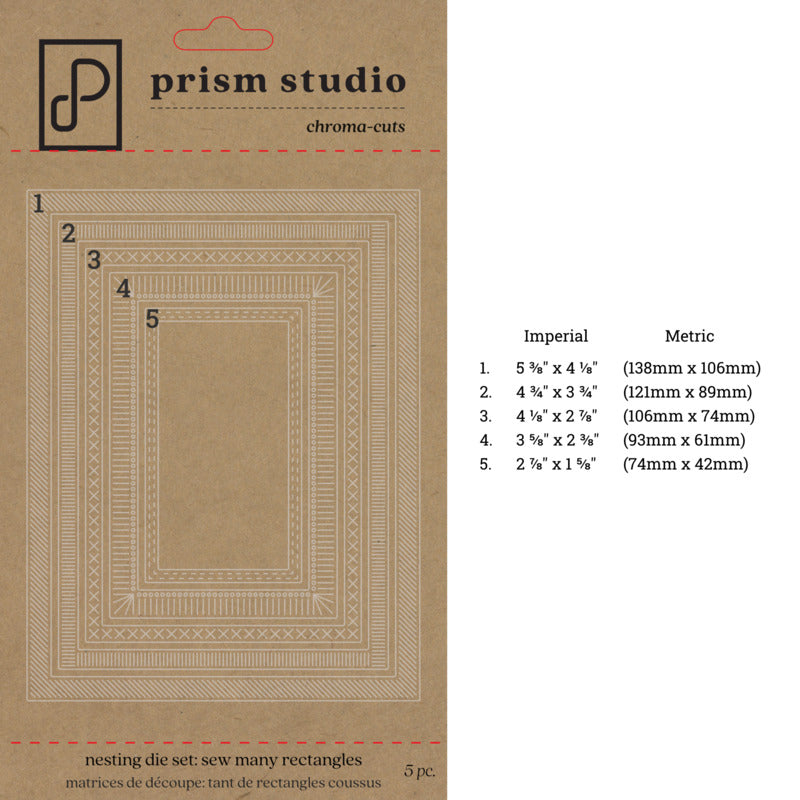 Prism Studio - Chroma-cuts - Sew-Many Stitched Rectangles