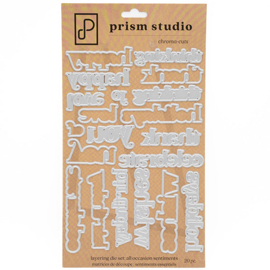 Prism Studio - Chroma-cuts - Layering Die - All Occasion Sentiments