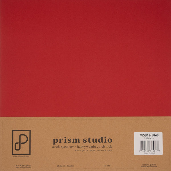 Prism Studio - Hibiscus 12x12 cardstock 25 sheets
