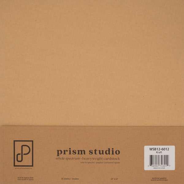 Prism Studio - Kraft 12x12 cardstock 25 sheets