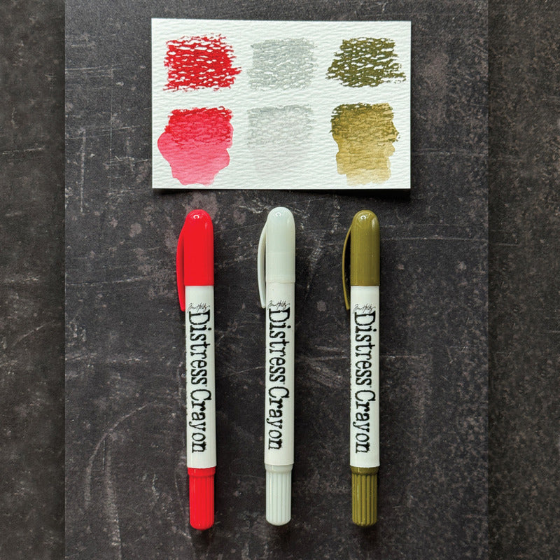 Distress Crayons - Set 15 *NEW* Lumber Jack Plaid, Lost Shadow & Scorched Timber
