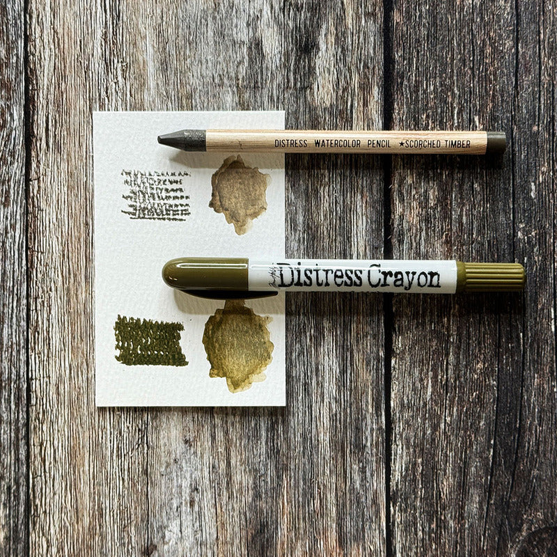 Distress Watercolor Pencil - Scorched Timber *NEW*
