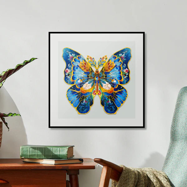 Rowood Wooden Jigsaw Puzzle, Morpho Helena