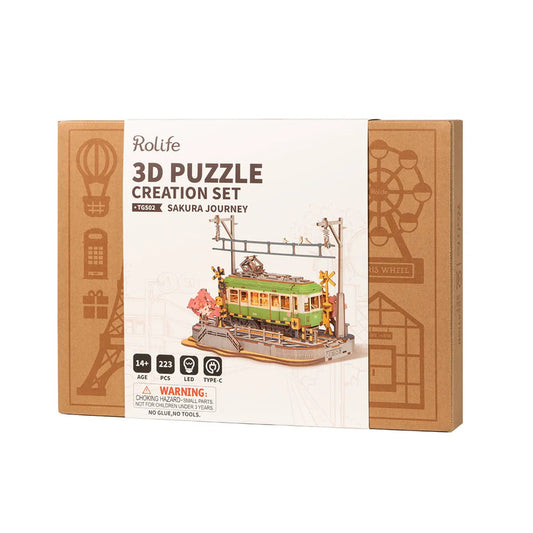 Rolife 3D Wooden Puzzle, Sakura Journey