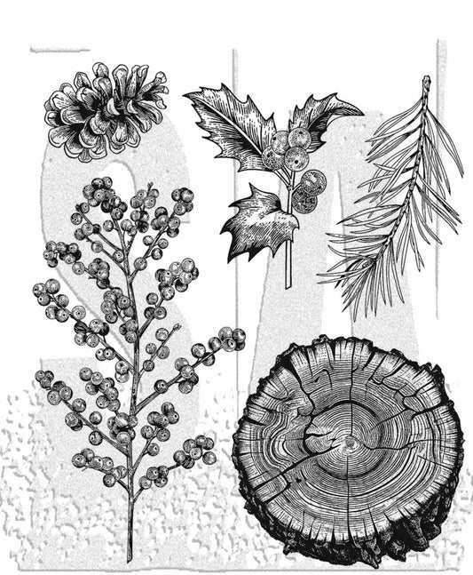 Stampers Anonymous - Cling Stamp - Forest Floor 2