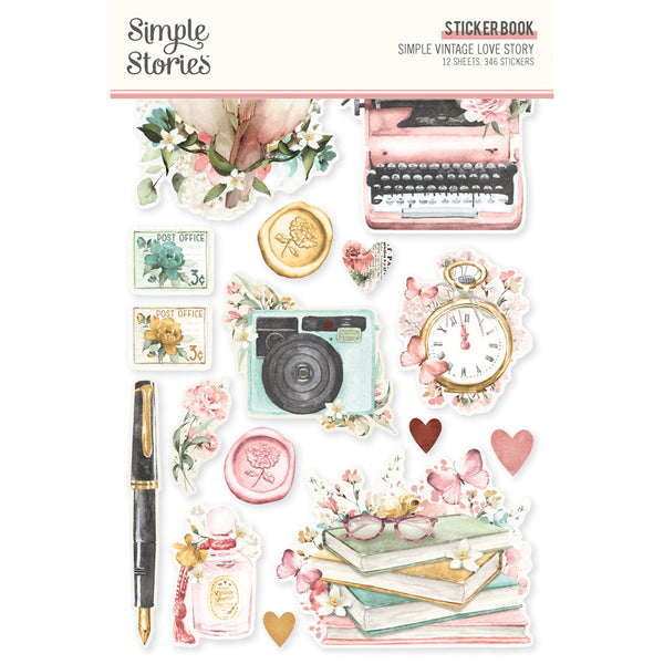 Simple Stories - Sticker Book - Simple Vintage Love Story