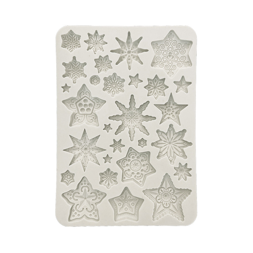 Stamperia - Silicone Mould - Gear Up For Christmas - Stars