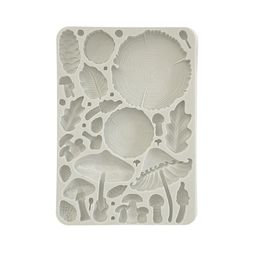 Stamperia - Silicone Mould - Golden Harmony - Wood & Mushrooms