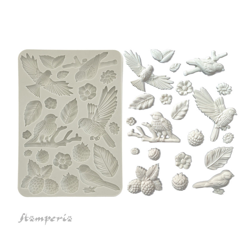 Stamperia - Silicone Mould - Forest - Birds