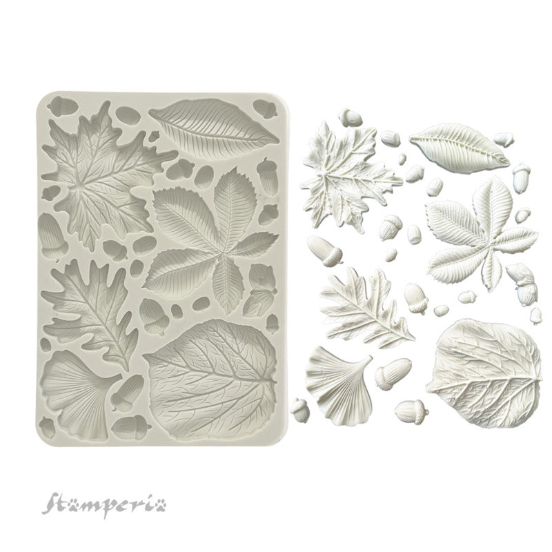 Stamperia - Silicone Mould - Forest - Leaves & Acorns