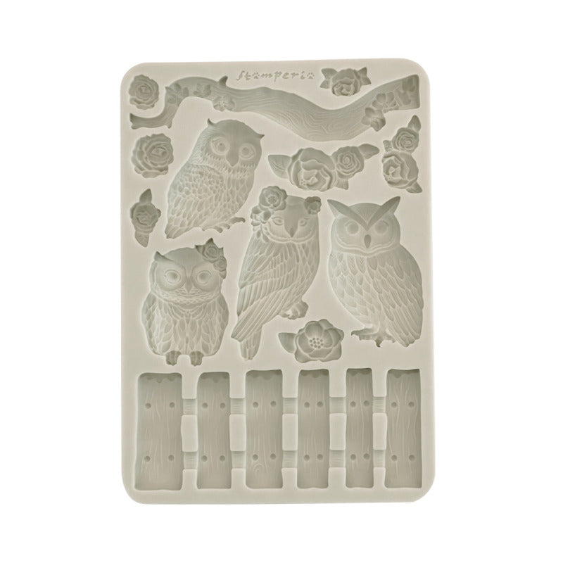 Stamperia The Owl's House - Silicone Mould - Owl's And Branch
