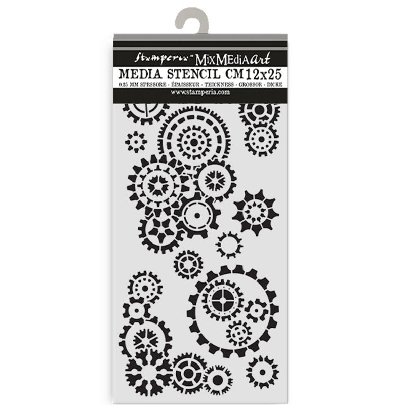 Stamperia Gear Up For Christmas - Stencil - Gears