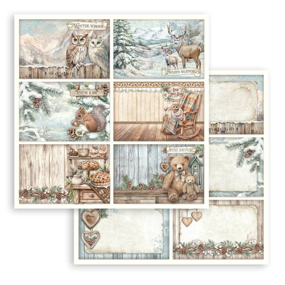 Stamperia The Owl's House - 12x12 Designer Sheets - 6 Post Cards
