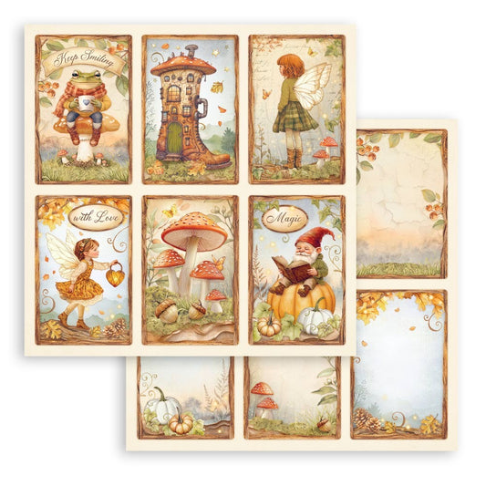 Stamperia Whispering Woods - 12x12 Designer Sheets - 6 Cards
