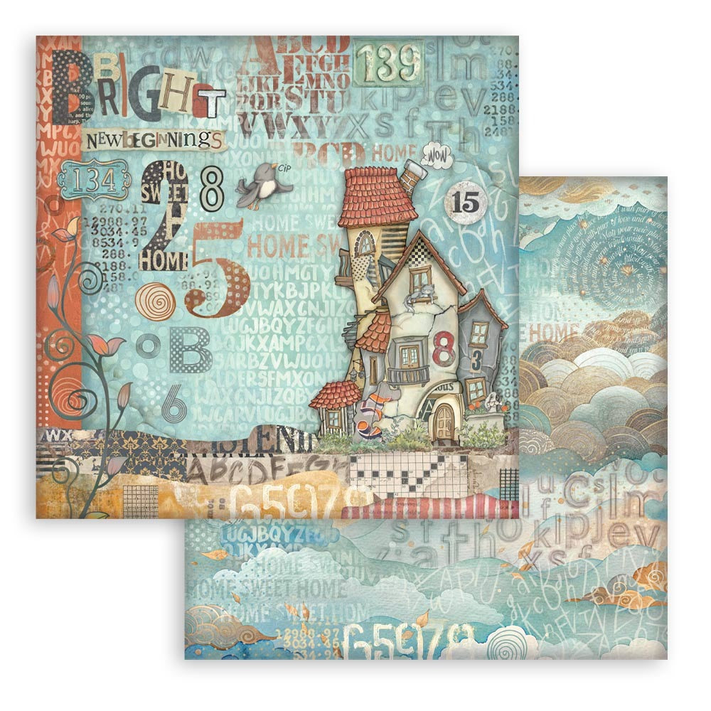 Stamperia Furry Friends - 12x12 Designer Paper - House