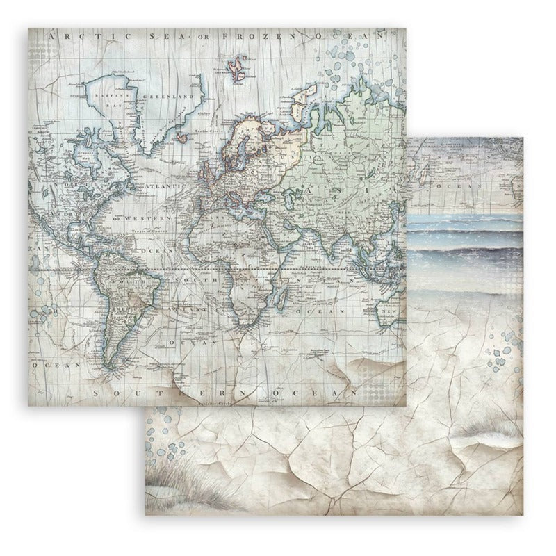 Stamperia Silent Sea - 12x12 Paper Pack Backgrounds
