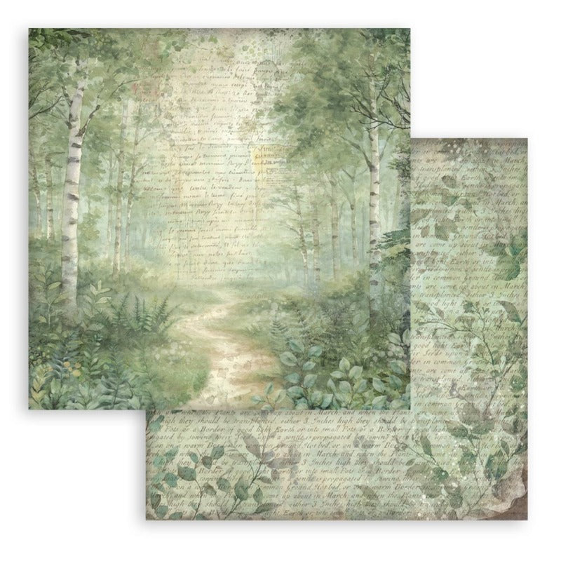Stamperia Herbarium Silvae - 12x12 Backgrounds Selection
