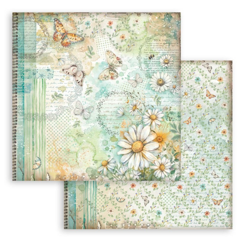 Stamperia Daisy Art - 12x12 Paper Pack