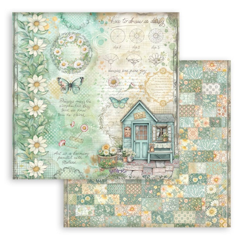 Stamperia Daisy Art - 12x12 Paper Pack
