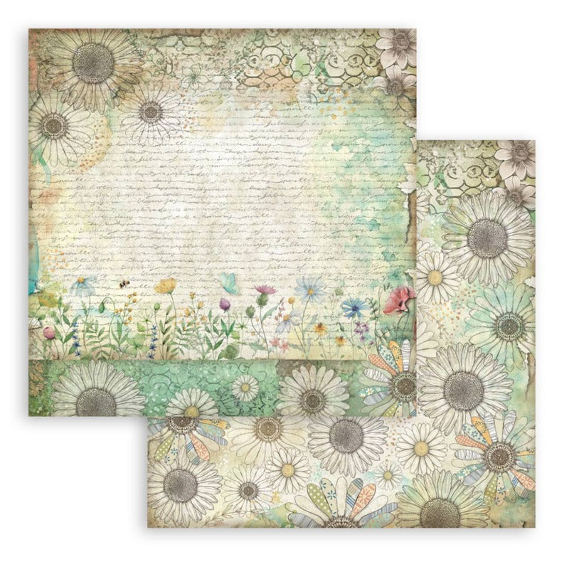 Stamperia Daisy Art - 12x12 Paper Pack