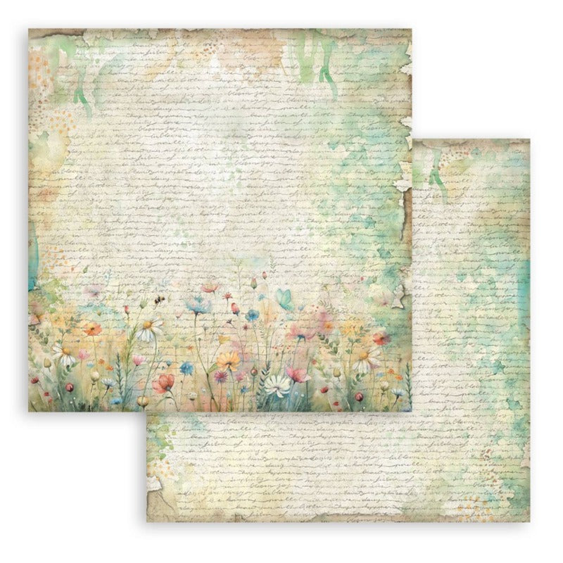 Stamperia Daisy Art - 12x12 Paper Pack Backgrounds